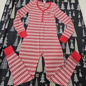 PINK Victoria's Secret Red and White Striped Pajamas